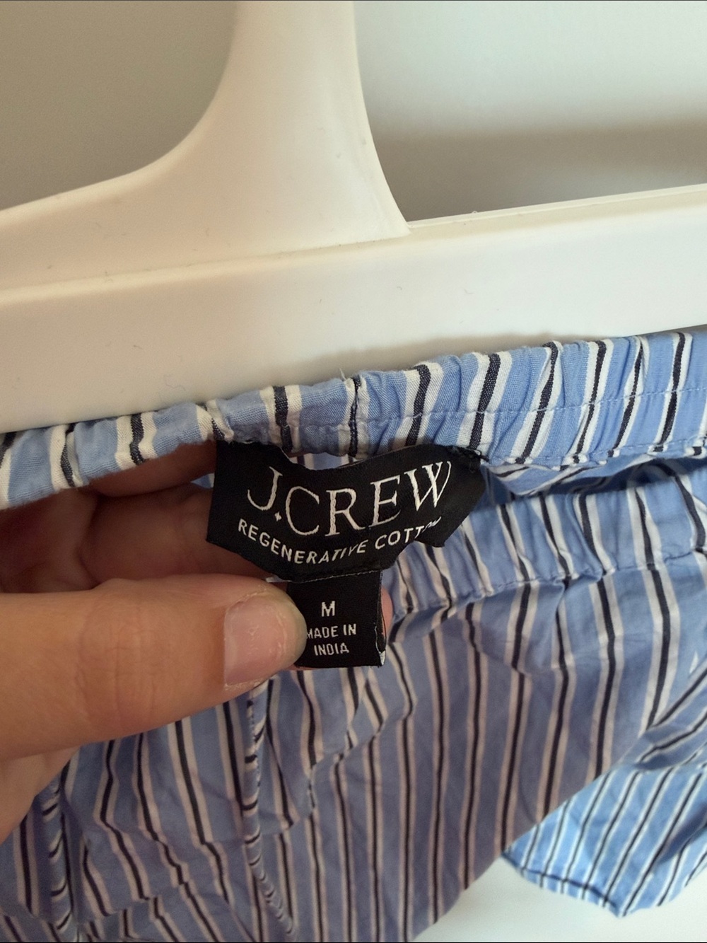 J. Crew Blue and White Striped Mini Skirt - Picture 2 of 3